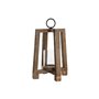 Bougeoir Home ESPRIT Marron Naturel Verre Bois de manguier 25 x 25 x 35 cm