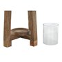 Bougeoir Home ESPRIT Marron Naturel Verre Bois de manguier 25 x 25 x 35 cm