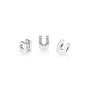 Perle de verre Femme Pandora LETTER T SILVER Argenté