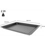 Moule pour four BOSCH HEZ629070 Anthracite Métal (4,5 cm) (37,4 cm)