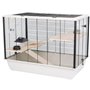Cage INTER-ZOO Bois Métal Plastique 27 x 58 x 48 cm