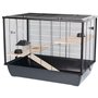 Cage INTER-ZOO Bois Métal Plastique 27 x 58 x 48 cm