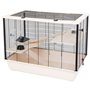 Cage INTER-ZOO Bois Métal Plastique 27 x 58 x 48 cm