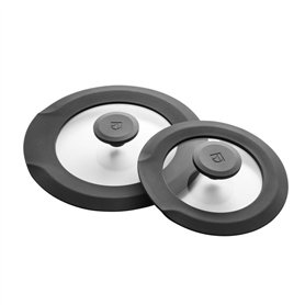 Couvercle pour poêle Electrolux E9HOSM Noir Transparent (2 Pièces)