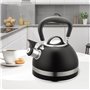 Théière Feel Maestro MR-1336-BLACK Noir Acier inoxydable 1,8 L