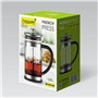 Théière Feel Maestro MR-1860-1000 Noir Acier Acier inoxydable Verre Borosilicaté 1 L