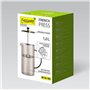 Théière Feel Maestro MR-1861-1000 Noir Translucide Acier inoxydable Verre Borosilicaté 1 L