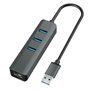 Hub USB Vakoss TC-4502X Gris