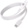 Câble Tissé USB C / USB C 5A 2m PD 100W Blanc Bigben