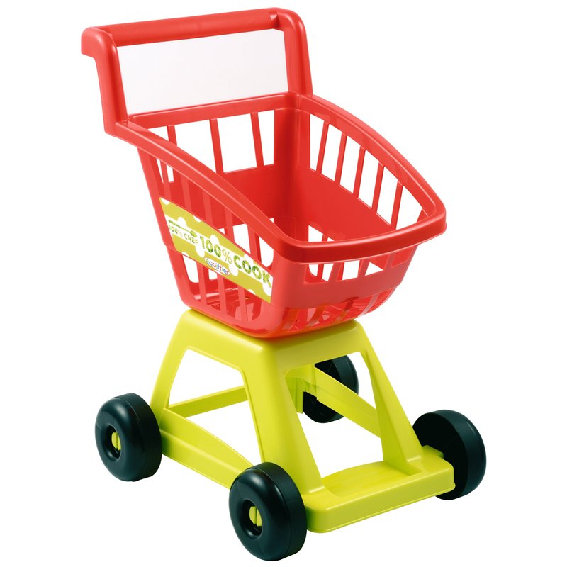 Jouets Ecoiffier - 1226 - Chariot de supermarché vide pour enfants 100 % Chef - Jeu d'imitation - Dès 18 mois - Fabriqué en France