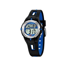 Calypso - K5506/3 - Montre Garçons - Quartz - Digitale - Eclairage-Chronomètre-Temps intermédiaires-Alarme - Bracelet Caoutchouc