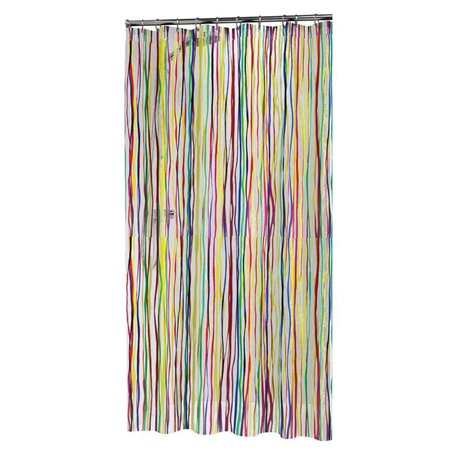 Sealskin Rigato, Rideau de Douche, PEVA, 180 x 200 cm, Multi