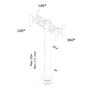 Newstar FPMA-D050DBLACK Support d'écran plat pour bureau