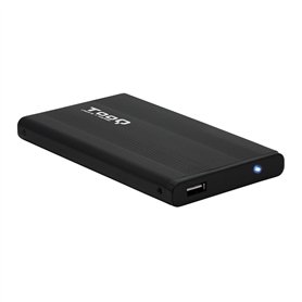 TooQ TQE-2510B - Boîtier USB 2.0 pour disques durs 2,5", SATA I/II/III, Noir