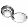 Excellent Houseware BBTrade Sales Cloche en Verre avec Plaque de Base en Acier Inoxydable Plateau de Service vidaXL Assiettes dé