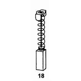 Brosses en carbone pour outils Makita 6,5 x 13,5 x 16 mm, ref. Makita CB 153/155/161, 181044/1048 & 30020/26, Scie pour Makita H