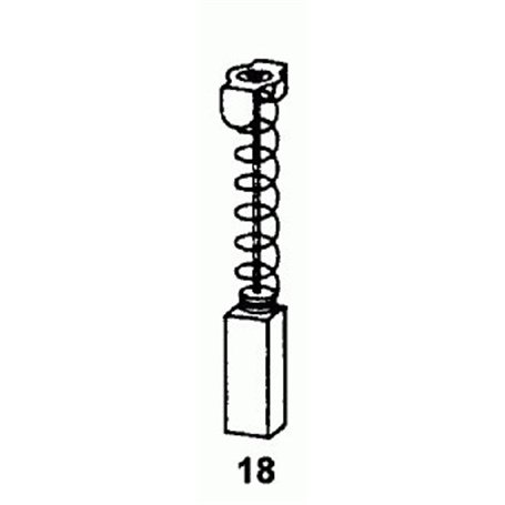 Brosses en carbone pour outils Makita 6,5 x 13,5 x 16 mm, ref. Makita CB 153/155/161, 181044/1048 & 30020/26, Scie pour Makita H