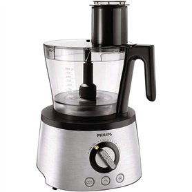 Philips Robot Multifonction Compact - 1300W, 32+ Fonctions, Bol de 3,4L, Hachoir Puissant, Lame et Disques en Acier Inoxydable (