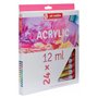 Talens Art Creation Set d'initiation à la peinture acrylique, 24 couleurs (tubes de 12 ml) | Peinture pour adulte