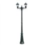 vidaXL Lampe Extérieure Double Hauteur 215 cm Lampadaire Lampe de Jardin