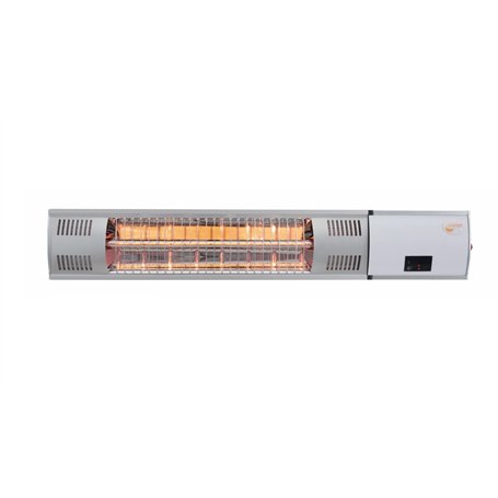 outTrade WMGT13 Golden Tube Chauffage Mural Protection IP65 Argenté