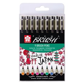 SET Pigma Brush 9 Unidades