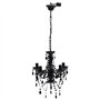 vidaXL Lustre avec 5 Ampoules Cristal Plafonnier Lumière Salon Chambre Maison