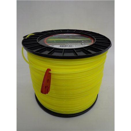 Trimmer Line Fil de Coupe pour Toutes Les débroussailleuses en Nylon Jaune 3,0 mm x 281 m