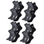 Lot de 12 chaussettes de sport Puma - Courtes - Avec semelle, Mixte, anthracite / grau 207, 43-46