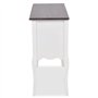 vidaXL Armoire de Console 6 Tiroirs Bois Marron et Blanc Buffet Rangement
