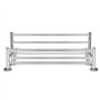vidaXL Porte Serviettes Double Barre Fixe 6 Tubes Salle de Bain Toilette