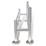 vidaXL Porte Serviettes Double Barre Fixe 6 Tubes Salle de Bain Toilette