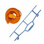 Electraline 94016 - Support portable pour Rallonge de Bobine et Câbles, couleur bleue