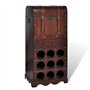 vidaXL Casier Bouteilles Rangement 9 Bouteilles Bois Cuisine Bibliothèque Vin