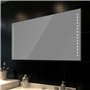 vidaXL Miroir de Salle de Bain avec Éclairage LED 100x60cm Décoration Toilette