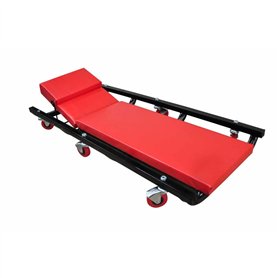 vidaXL Chariot de Visite Réglable avec 6 roulettes Atelier Mécanicien Garage