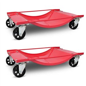 vidaXL 2x Chariot de Visite 500kg Chariot d'Atelier Siege Mécanicien Garage