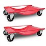 vidaXL 2x Chariot de Visite 500kg Chariot d'Atelier Siege Mécanicien Garage