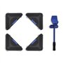 vidaXL Kit de déplacement de Meuble, 1 Levier et 4 Coins roulants