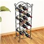 vidaXL Casier à Bouteilles pour 21 Bouteilles Porte-Bouteille Armoire à Vin