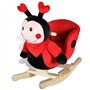 vidaXL Coccinelle à Bascule pour Bébés Peluche Animaux Jouet d'Enfants Maison