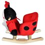 vidaXL Coccinelle à Bascule pour Bébés Peluche Animaux Jouet d'Enfants Maison