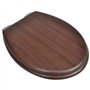 vidaXL Abattant WC à Fermeture en Douceur Marron Siège Cuvette Lunettes WC