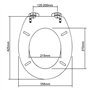 vidaXL Abattant WC à Fermeture en Douceur Marron Siège Cuvette Lunettes WC