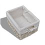 vidaXL Chiffonnier en Bois Colonial Blanc avec 5 paniers