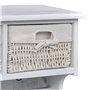vidaXL Bois de Paulownia Porte-Manteau Blanc Murale Vêtements Chambre Entrée