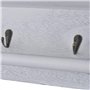 vidaXL Bois de Paulownia Porte-Manteau Blanc Murale Vêtements Chambre Entrée