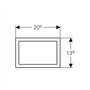 Geberit 8011396 Cadres de recouvrement Omega 60 115.086.21.1 pour Plaque d'activation chromé Brillant, Argent