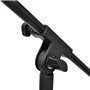 Pied de microphone réglable en hauteur et pliable