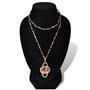 vidaXL 4X Présentoir Buste d'Exposition pour Colliers Flanelle Support Collier